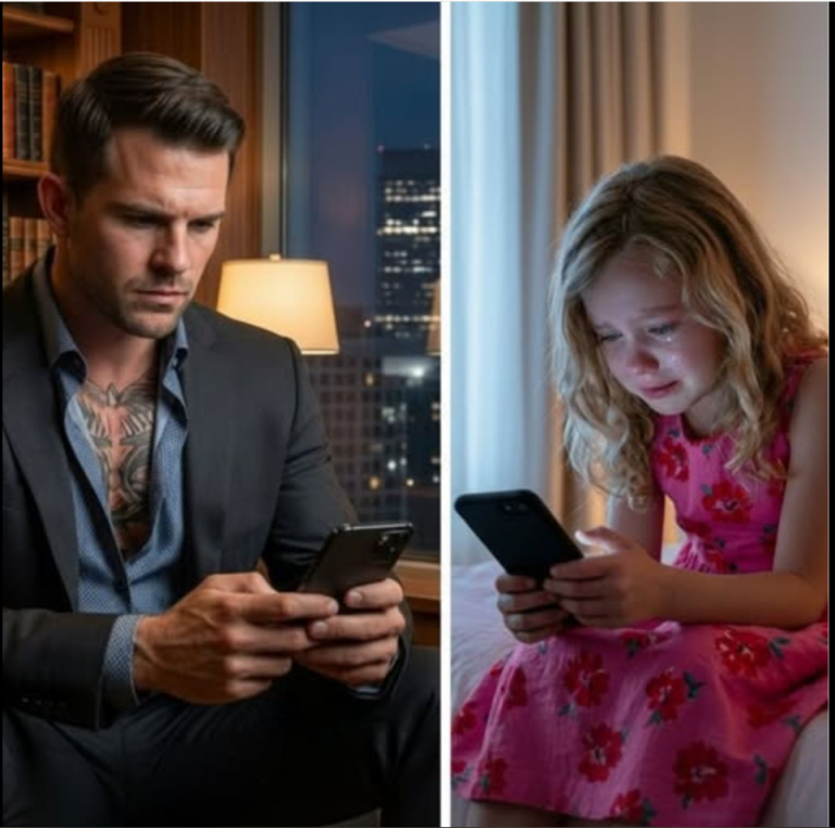 Una niña mandó el mensaje: «Está golpeando a mamá» al número equivocado — y el jefe respondió: «Ya voy en camino».