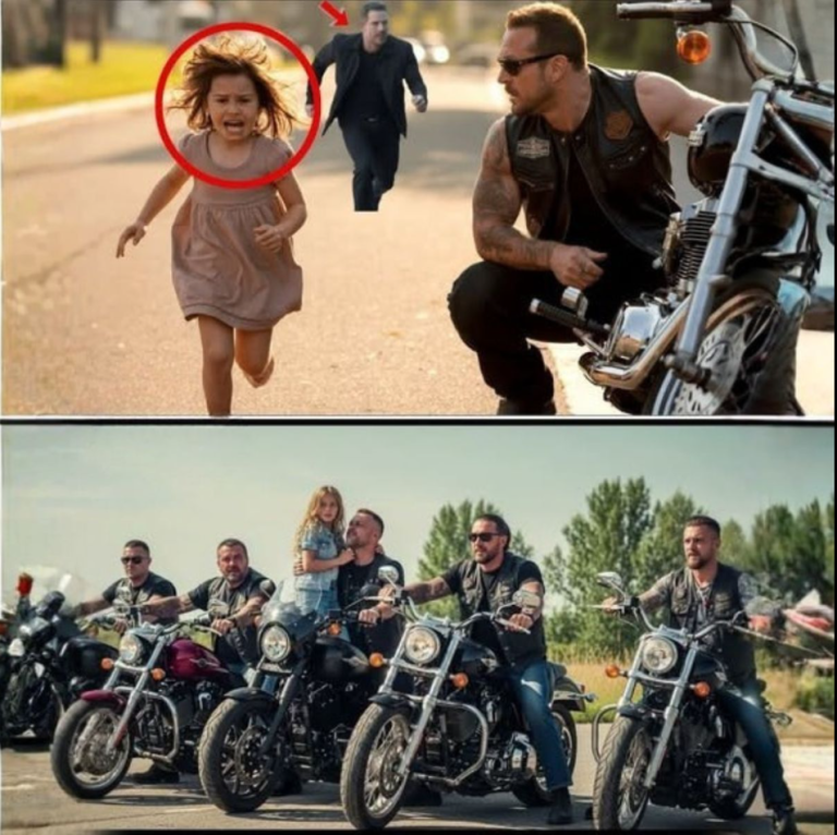 Una niña les dijo a los motociclistas: «¡Me encontró otra vez!» — y su reacción hizo llorar a todo el pueblo.