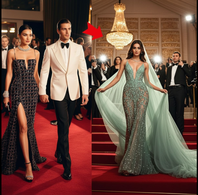 ÉL LLEVÓ A SU AMANTE A LA GALA… PERO SU ESPOSA ROBÓ TODA LA ATENCIÓN….