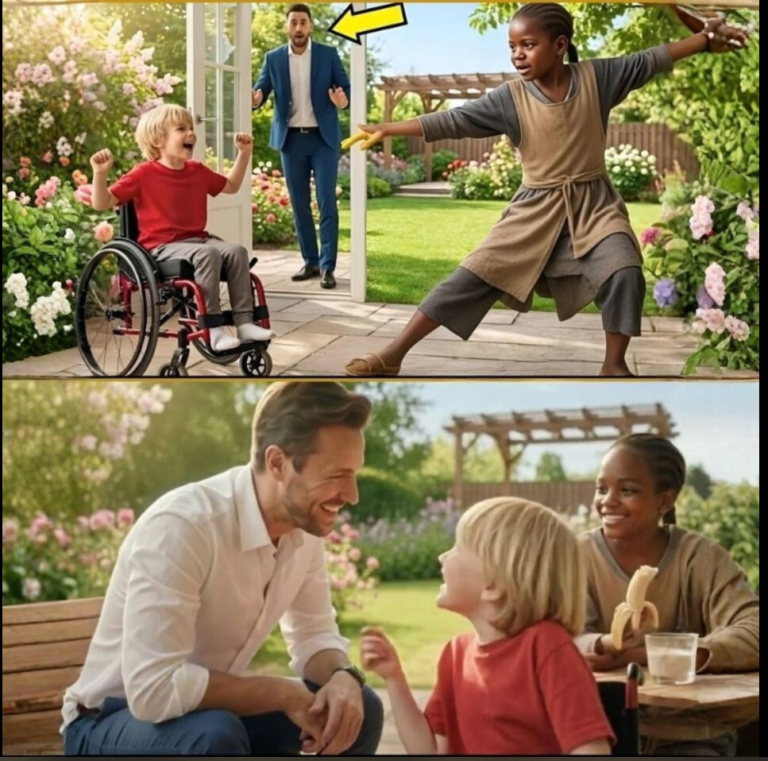 El multimillonario abre la habitación de su hijo discapacitado… y no puede creer lo que ve.