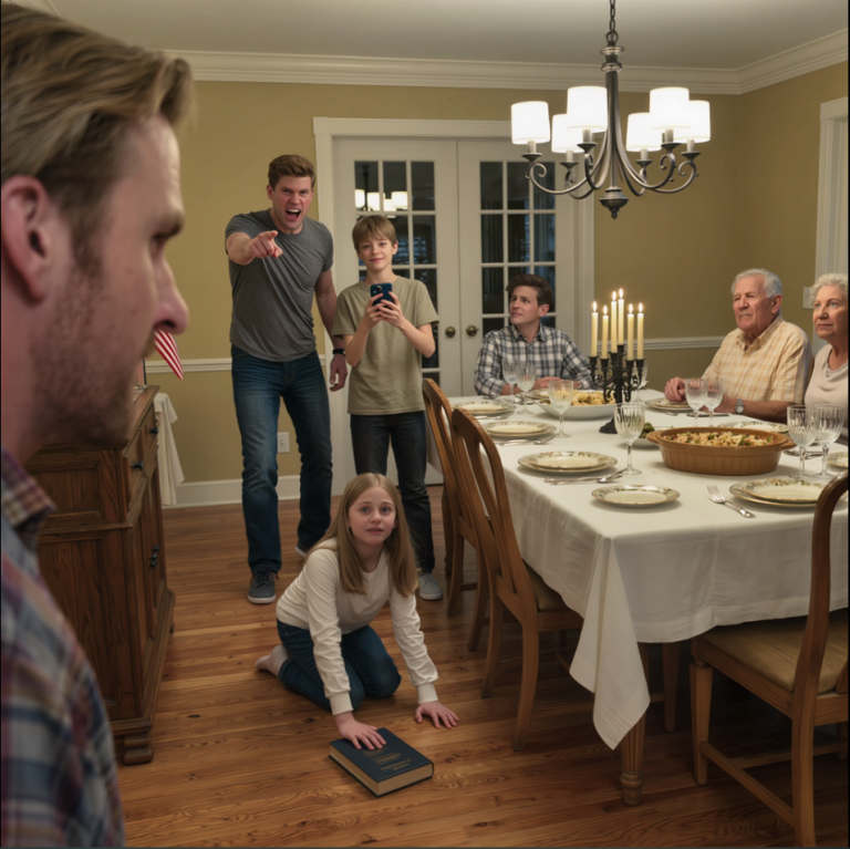 « Excuse-toi auprès de mon fils ou casse-toi ! » a lancé mon frère après que son fils de 13 ans a bousculé mon enfant et lui a craché dessus : « T’es fauché, alors tu ne comptes pour rien ! » Mes parents sont restés assis là, souriant… Je n’ai pas protesté, je les ai juste regardés un instant – et ce soir-là, mon téléphone s’est mis à vibrer d’une toute autre manière…