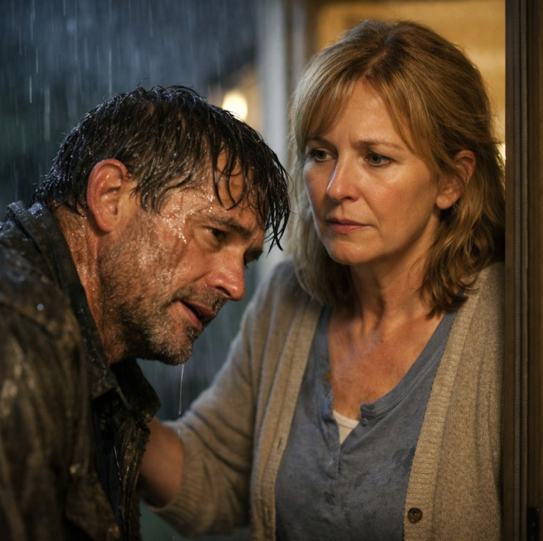 J'ai secouru un homme pendant une tempête il y a vingt ans ; il a frappé à ma porte hier, un dossier à la main.