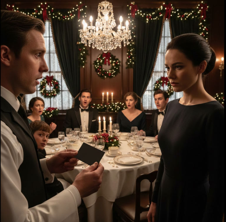 La famille de mon mari a ri lorsqu'il m'a présenté les papiers du divorce au dîner de Noël, pensant que j'étais sans le sou. Mais quand j'ai réglé l'addition avec une carte noire secrète qui a fait trembler le serveur de peur, les rires se sont tus et leur cauchemar a commencé…