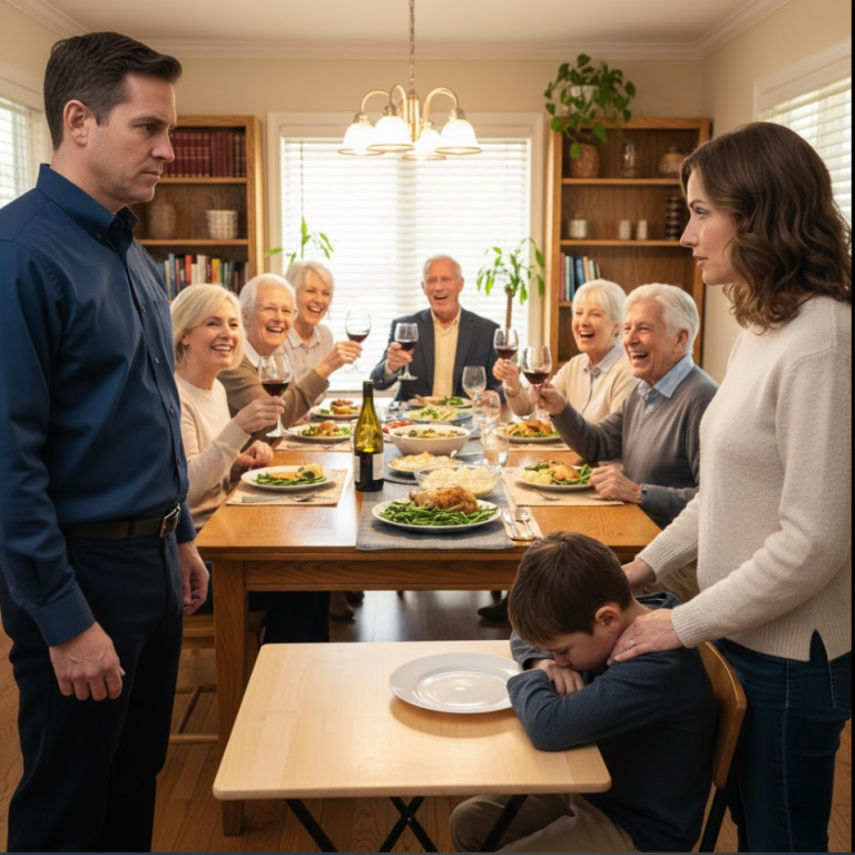 Le matin de Noël, maman a appelé et a dit : « On a dressé une table spéciale pour les enfants de ton frère, mais les tiens risquent d'être un peu… turbulents. » Papa a ajouté : « Il vaut sans doute mieux que tu ne viennes pas cette année. » Je n'ai pas discuté. J'ai juste dit : « Compris », et je suis restée à la maison. À midi, mon téléphone n'arrêtait pas de sonner : 31 appels manqués, une conversation vidéo et un message vocal. Je l'ai écouté deux fois. À 0 h 47, papa a dit quelque chose qui m'a fait me couvrir la bouche et rester là, muette.
