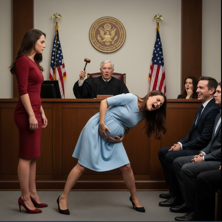 La maîtresse a frappé sa femme enceinte en plein procès — la millionnaire ignorait que le juge était son père…