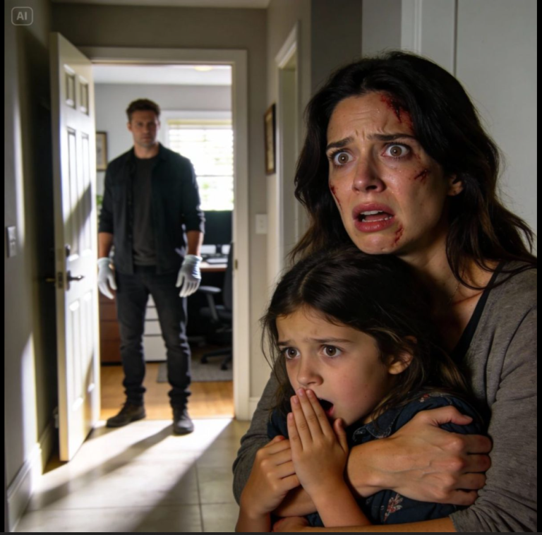 Mon mari venait de partir en voyage d'affaires quand ma fille de six ans a chuchoté : « Maman… il faut qu'on parte. Tout de suite. » J'ai demandé : « Quoi ? Pourquoi ? » Elle tremblait et a dit : « Il n'y a pas de temps. Il faut qu'on sorte de cette maison immédiatement. » J'ai attrapé mon sac et je me suis dirigée vers la porte… et c'est là que c'est arrivé.