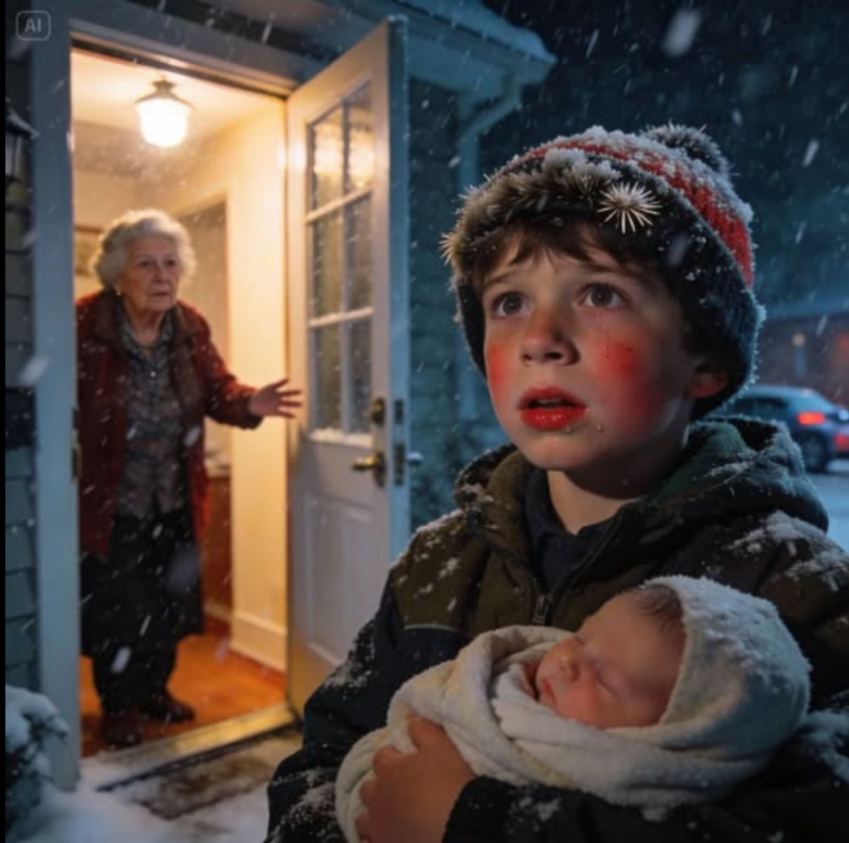 Mon petit-fils de 8 ans est arrivé chez moi en pleine tempête de neige, portant un bébé. Il a dit : « Au secours ! Ce bébé est en danger ! » Quand nous avons emmené le bébé à l'hôpital, le médecin nous a révélé quelque chose de bouleversant…