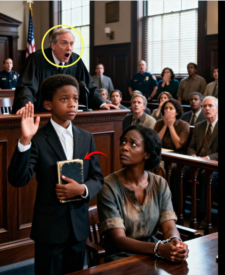 La salle d’audience, aux murs recouverts de boiseries sombres, bourdonnait de murmures discrets — jusqu’à ce qu’une petite voix, claire et déterminée, tranche le brouhaha.