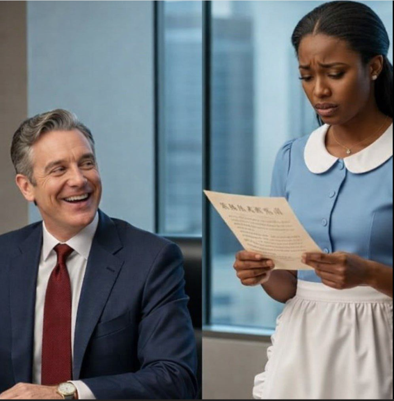 « Traduis ça et ton salaire est à toi », ricana le milliardaire.