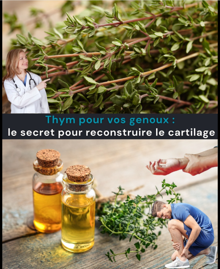 Thym : régénération du cartilage des genoux