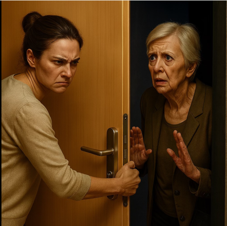 — Puisque ma présence chez vous ne vous plaît pas, ne venez plus non plus chez moi, dit Lera à sa belle-mère en refermant la porte.