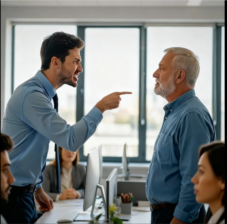 « Le fils arrogant du PDG l’a licencié parce qu’il était vieux, ignorant qu’il était en réalité le propriétaire déguisé. »