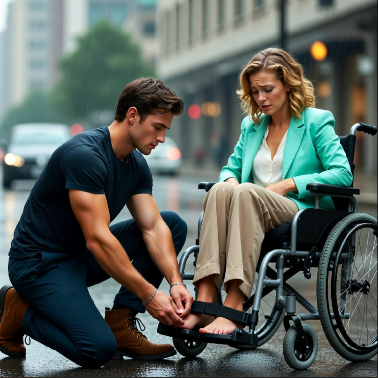 Il a réparé son fauteuil roulant pendant la tempête, sans se rendre compte qu'elle était sa nouvelle patronne…