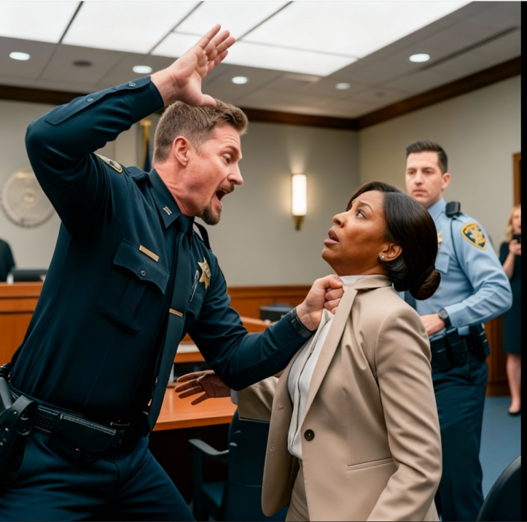« Un policier gifle une femme noire au tribunal… sans se rendre compte qu’elle est sa NOUVELLE CHEFFE ! »