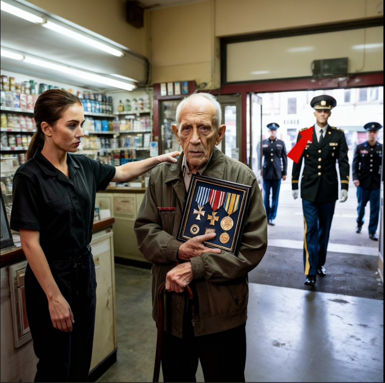 « Un employé s’est moqué des médailles d’un ancien combattant… Quelques minutes plus tard, l’armée a FERMÉ le magasin. »
