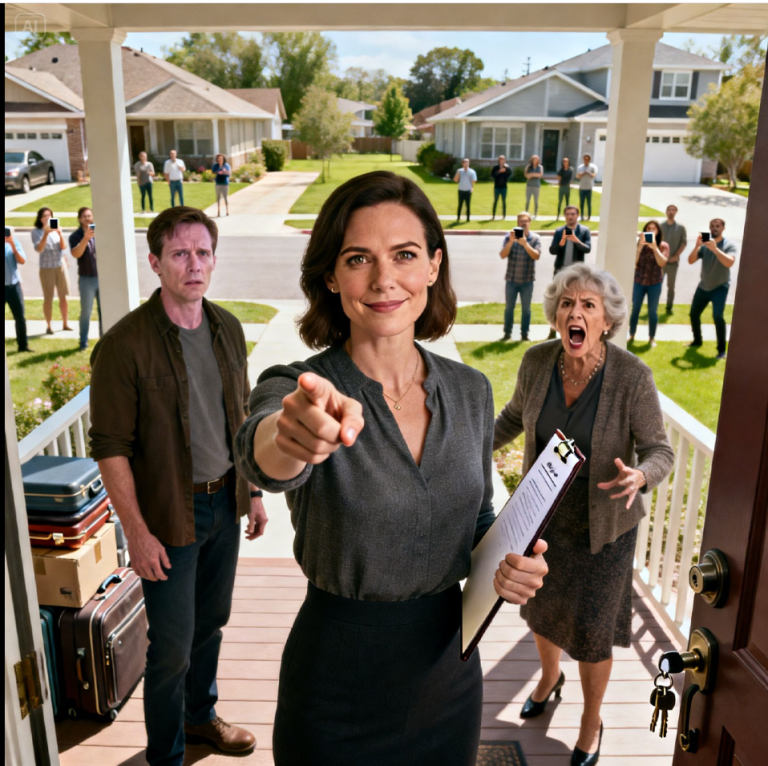 Ma belle-mère m'a dévisagée et m'a demandé : « Combien as-tu hérité de tes parents ? » J'ai répondu calmement : « Zéro. » Elle a hurlé à mon mari : « Divorce ! » Il a signé sans broncher, et j'ai juste souri. « Bonne chance. » Parce que la maison « louée » que nous partagions ? Elle était à mon nom depuis des années. J'ai attendu que les papiers soient officiels, j'ai ouvert la porte et j'ai pointé leurs valises. « Dehors. » Ils n'ont même pas compris ce qui se passait… jusqu'à ce que tout le quartier soit au courant. Et je ne vous ai même pas encore raconté le pire.