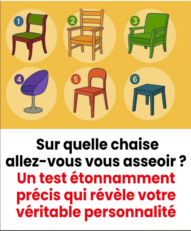 Sur quelle chaise choisiriez-vous de vous asseoir ? Découvrez ce que cela dit de votre personnalité
