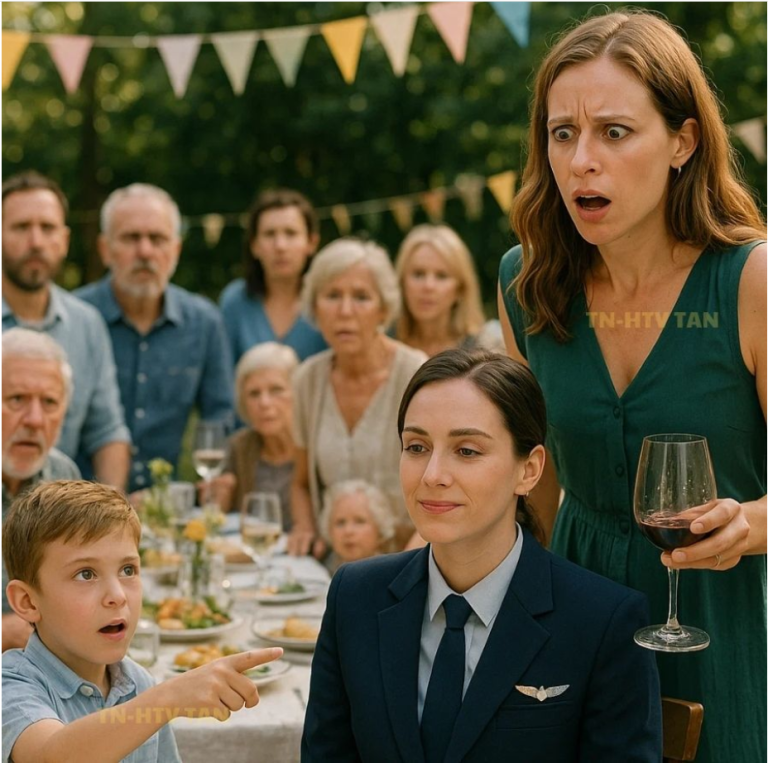 Ils riaient quand ma sœur se moquait de moi, jusqu’à ce que son fils me désigne du doigt et dise : « Elle pilote un jet. » Un silence de mort s’abattit sur la pièce, puis tout changea d’une manière inattendue.