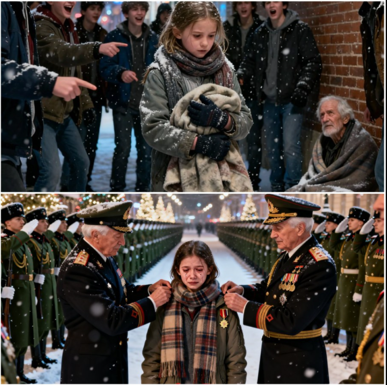 On s’est moqué d’elle parce qu’elle avait enveloppé un sans-abri dans sa seule couverture pendant une tempête de neige meurtrière à Détroit ; mais le lendemain matin, quarante soldats américains se tenaient silencieusement devant son immeuble, la demandant par son nom, et personne dans la rue ne comprenait pourquoi une armée était venue chercher un enfant.
