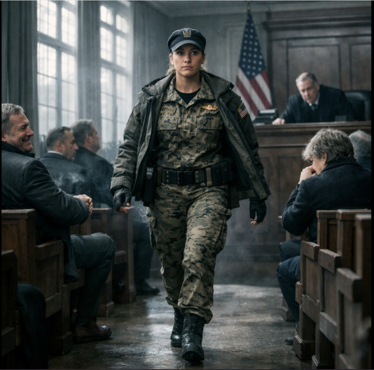 Je suis entré au tribunal en uniforme de SEAL, mon père a ricané, ma mère a secoué la tête, mais le juge…