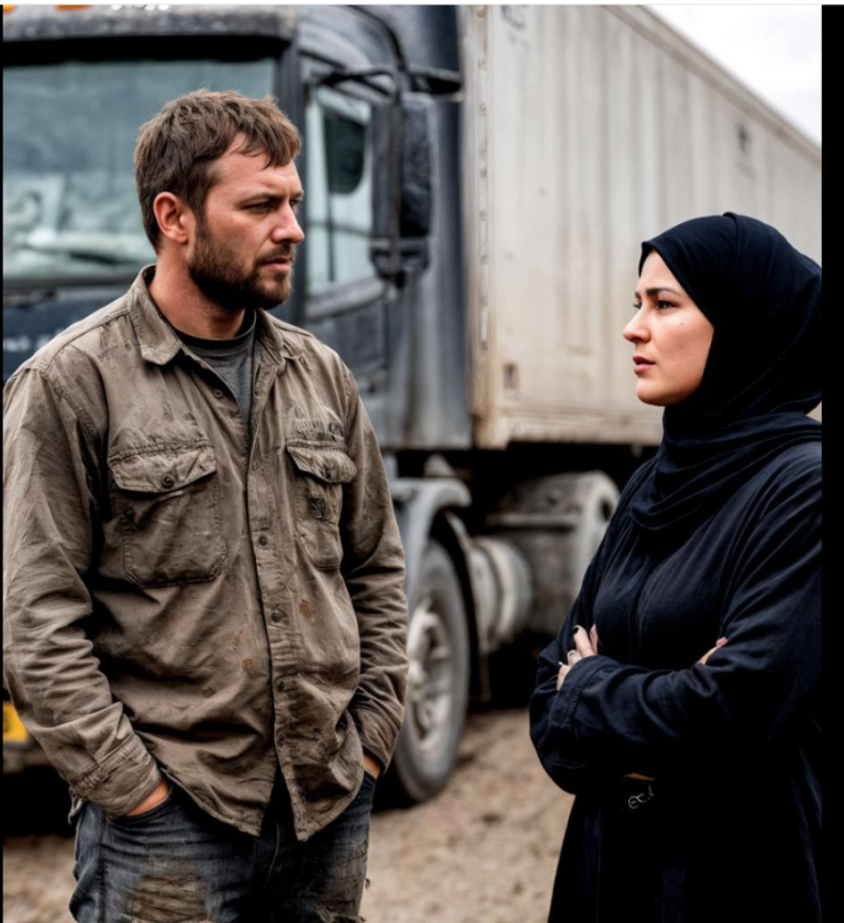Un routier solitaire roulait depuis des heures sur une route déserte, sous un ciel d’un gris sans promesse