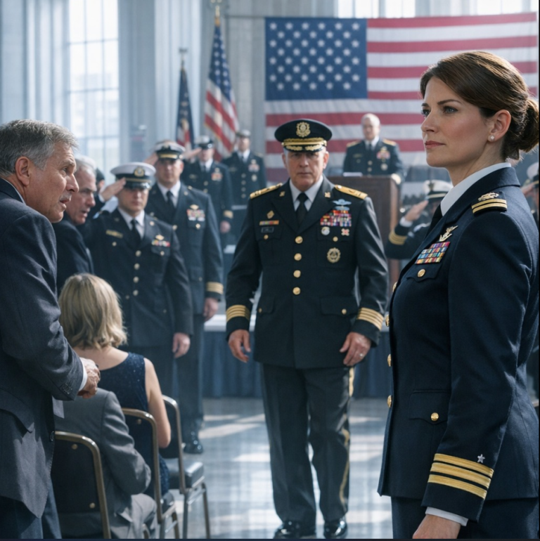 « Elle a quitté la Marine », dit papa — jusqu’à ce que le général me regarde et dise « Contre-amiral ».