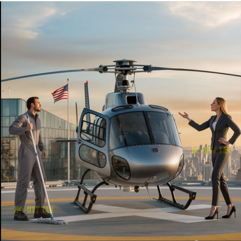 « Pilote cet hélicoptère et je t’épouserai », lance le PDG à la femme de ménage pour la narguer — Son véritable secret la laisse sans voix…