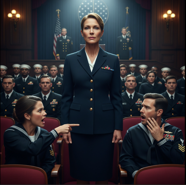 « Ceci est réservé aux officiers d'élite », lança-t-elle sèchement. Puis l'amiral présent sur scène appela mon nom : « Nous avons un invité spécial, le commandant de la flotte de l'Atlantique. » Son mari en resta bouche bée.