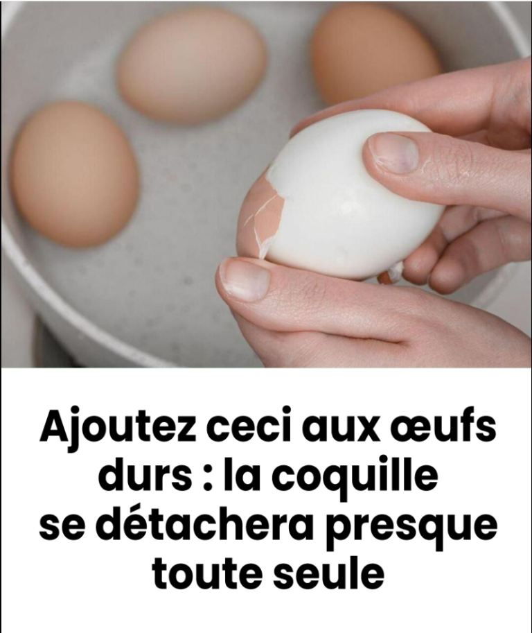Plongez-les dans l’eau où les œufs bouillent : la coquille se détachera presque toute seule