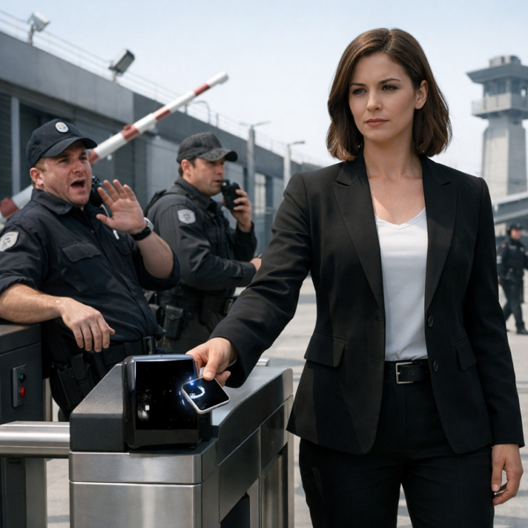 « Vous êtes perdu », lança le garde avec un sourire narquois. J'attendis jusqu'à ce que mon badge noir s'allume.