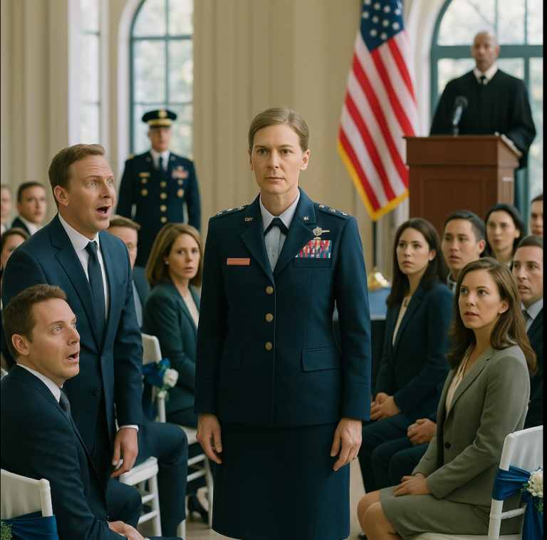 Il s'est moqué de ma tenue pendant la cérémonie, puis le juge m'a présenté comme « major général »...