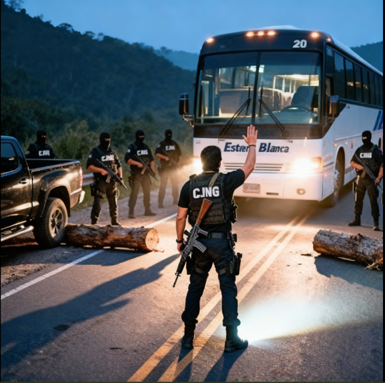 Le CJNG a arrêté un bus sur l'autoroute – ils ignoraient que 20 soldats en civil se trouvaient à l'intérieur.