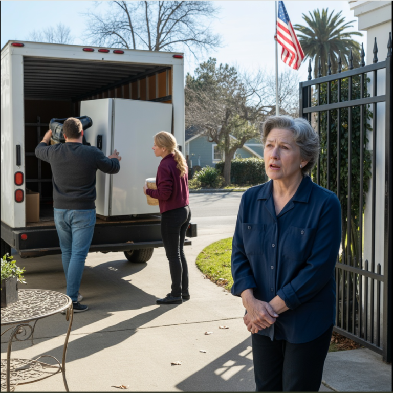« C’est pour notre nouvelle maison. Vous n’en avez plus besoin ! » Mon fils et ma belle-fille sont arrivés avec un camion et ont vidé ma maison, emportant mes meubles, mes appareils électroménagers et même mes tableaux. Mais arrivés au portail, ils ont freiné brusquement…