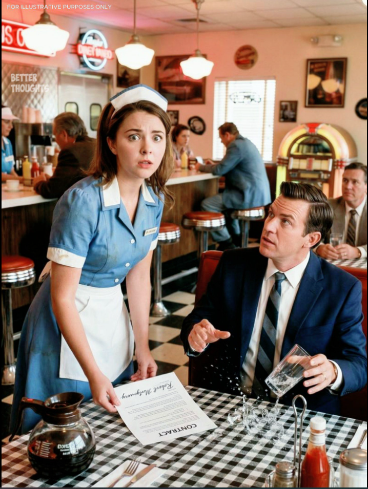 J’étais simple serveuse — jusqu’à ce que je voie la signature de mon père sur le contrat d’un milliardaire