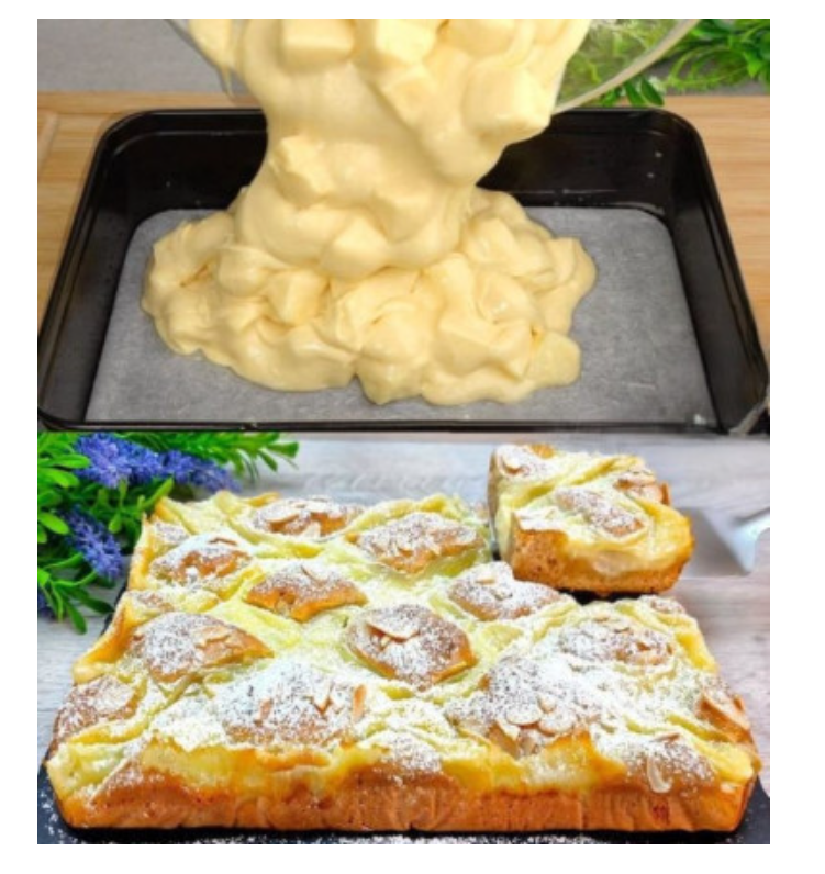 3 pommes, 3 œufs, un verre de lait – et ça fond dans la bouche !