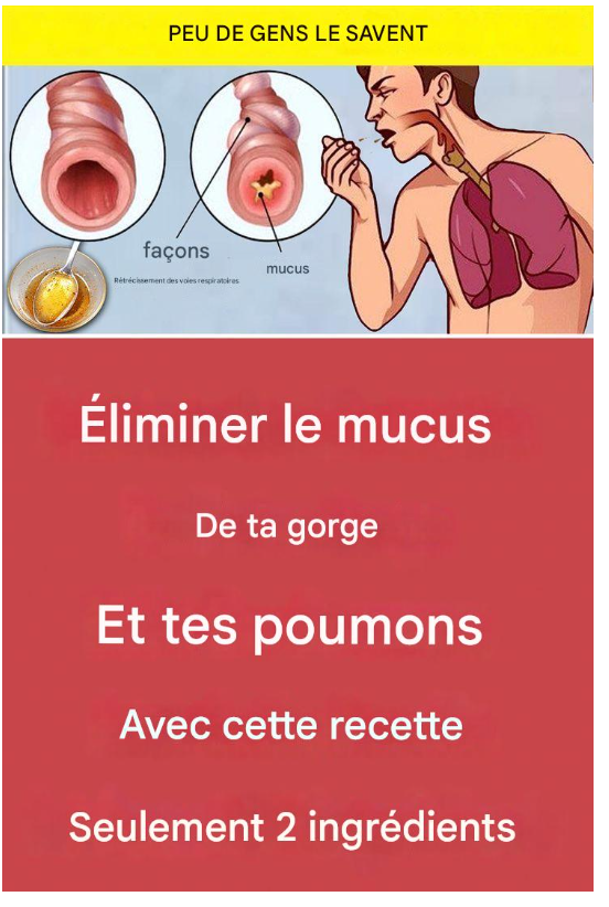 Libérez votre gorge et vos poumons avec cette recette – seulement 2 ingrédients