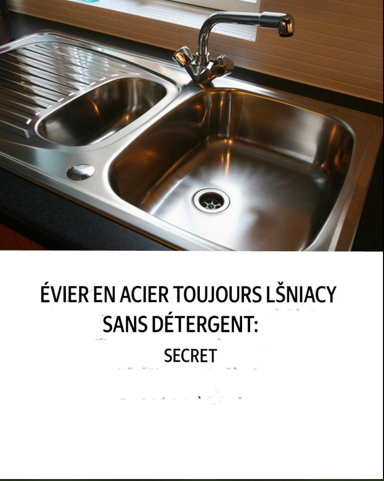Voici comment faire briller votre évier sans utiliser de détergent.