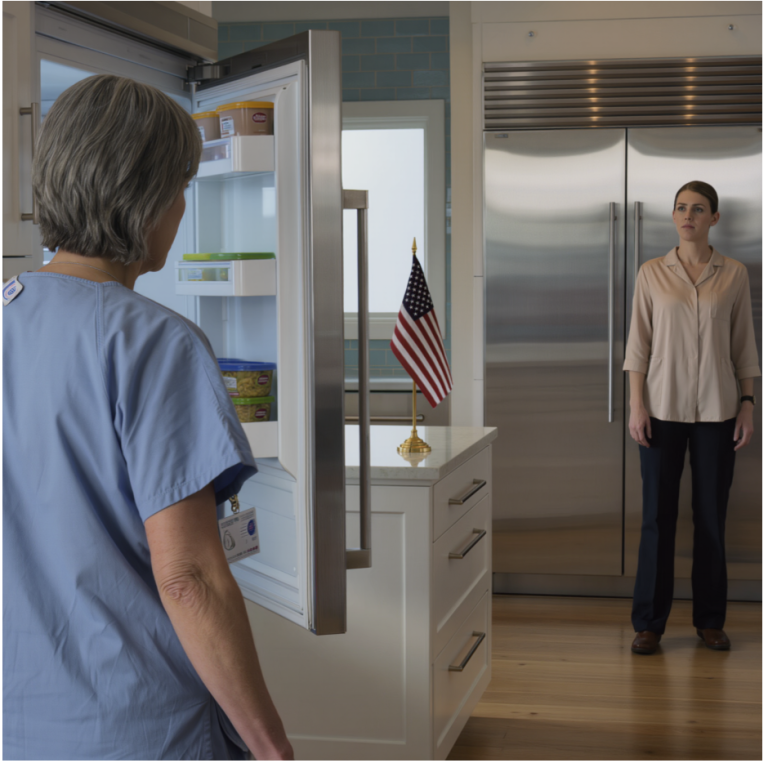 En rentrant d'une garde de 26 heures aux soins infirmiers, j'ai vu un réfrigérateur dans la cuisine. Ma belle-fille a dit : « C'est le mien ; à partir de maintenant, maman, achète ta propre part. » J'ai souri et j'ai discrètement préparé un « cadeau » qui les a fait se réveiller en larmes le lendemain matin.