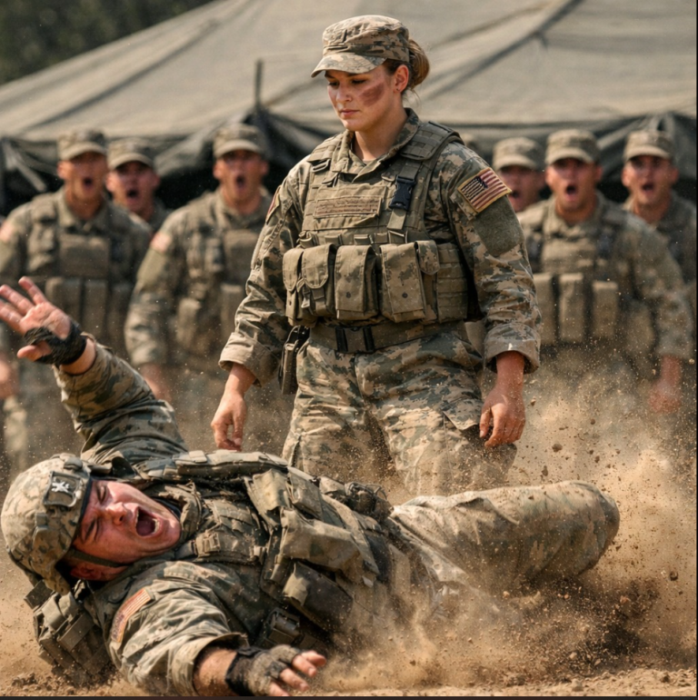 Il la prenait pour une simple recrue à humilier, jusqu'à ce que quatre colonels interviennent pour la saluer…