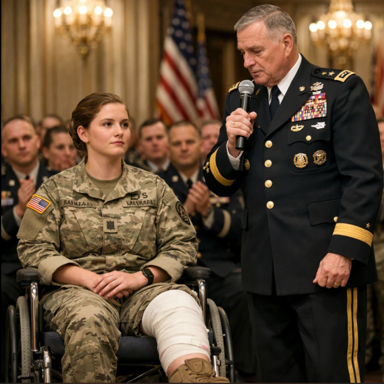 « Cinquante dollars pour l’essence ? » a-t-il ri. Mon frère m’a humiliée devant son escadron. Puis le commandant s’est levé et a dit : « Générale Trina Yorke. Récipiendaire de la Croix de l’Air Force. Notre gardienne silencieuse. »