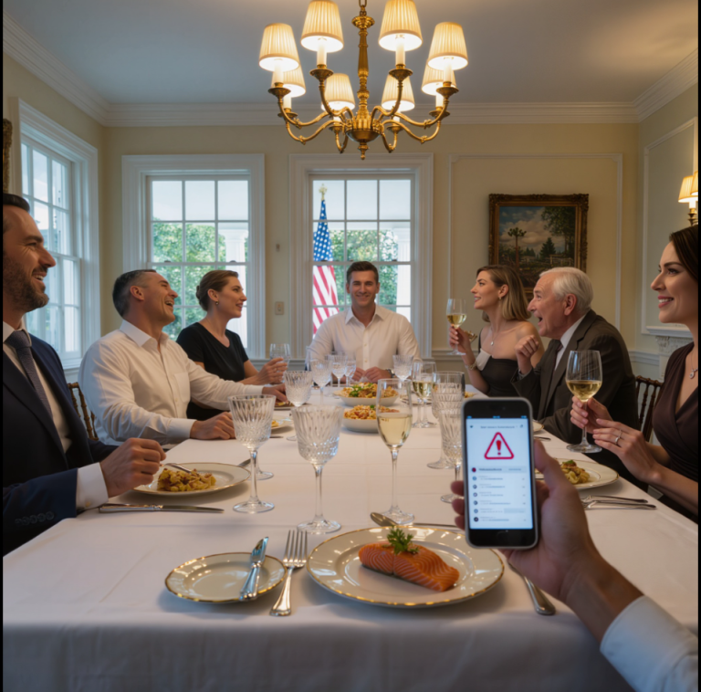 La nouvelle copine du frère de ma femme s'est moquée de moi à table, et tout le monde a ri. Mon beau-père m'a dit d'« arrêter de donner une mauvaise image de la famille ». Alors je les ai laissées parler, jusqu'à ce qu'elle se vante de son travail. Là, j'ai sorti mon téléphone… et j'ai vu leurs sourires s'effacer.