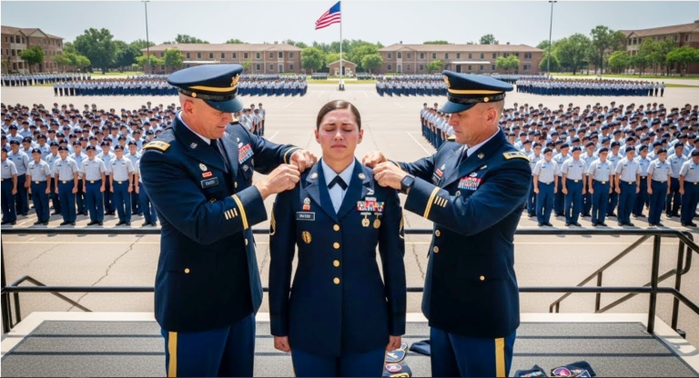 « Espèce de salope » — Ils l’ont rétrogradée devant 200 cadets, ignorant qu’elle était commandante des opérations spéciales.