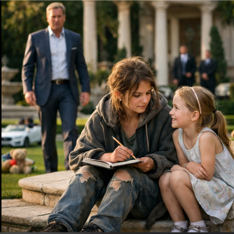 Un milliardaire voit une fille sans-abri enseigner à sa fille – ce qu’il a fait ensuite a choqué tout le monde.