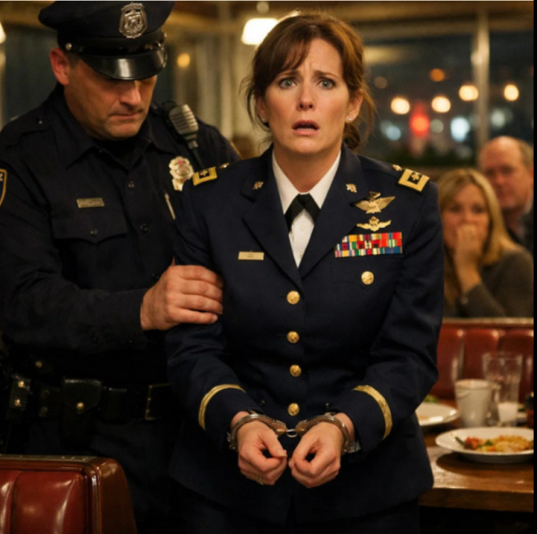 Mon frère — sergent de police — m’a passé les menottes en plein dîner de famille, m’accusant de me faire passer pour un officier militaire. Il m’a publiquement humilié pour ce qu’il appelait du « stolen valor ». Il pensait démasquer un imposteur. Il ignorait totalement qu’il arrêtait son propre général commandant.