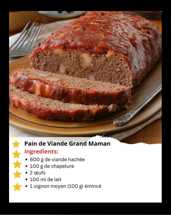 Pain de Viande Classique à la Sauce Tomate