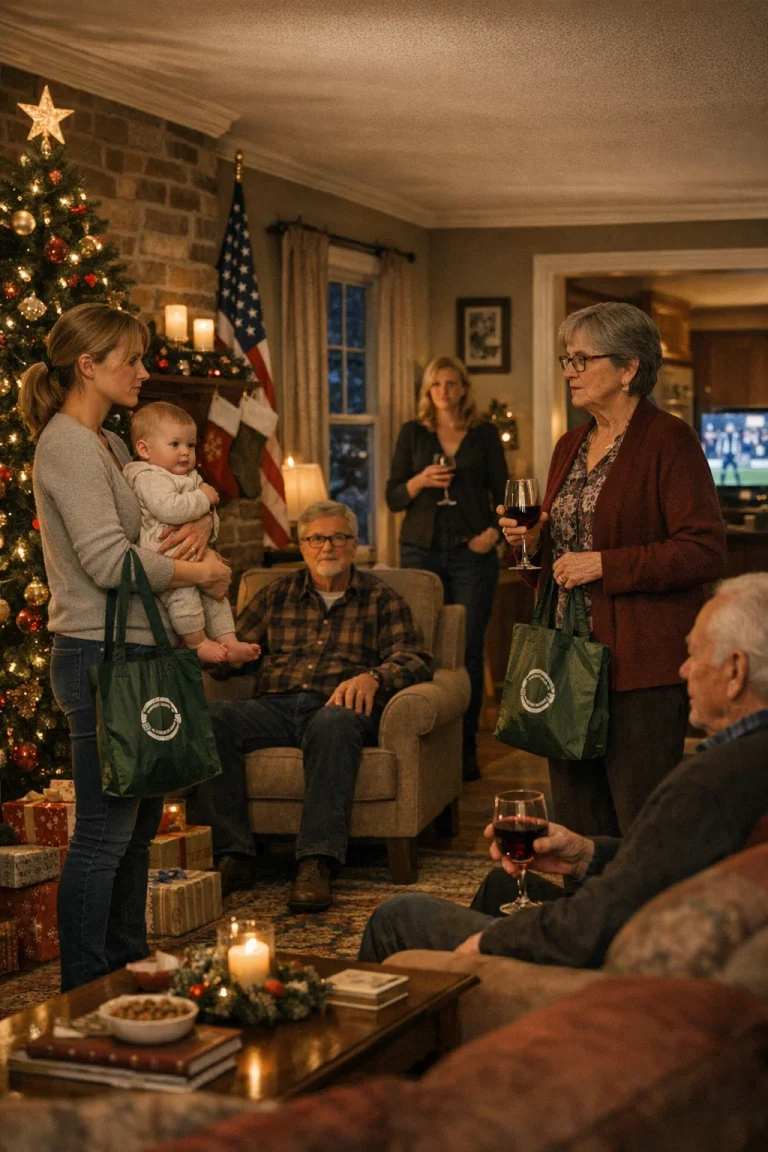 « Pourquoi es-tu venu à Noël ? » demanda ma mère. « Ton bébé de neuf mois met certaines personnes mal à l'aise. » Mon père sourit en coin : « Elle a raison. Tu devrais peut-être éviter cette fois-ci. » Je répondis : « Alors… »