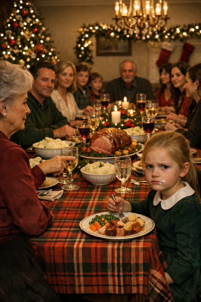 À Noël, ma belle-mère a porté un toast : « Je suis fière de tous mes petits-enfants, sauf un. » Puis elle a désigné ma fille de 9 ans. Les gens ont ri comme si de rien n'était. Ma fille retenait ses larmes. Mon mari, lui, n'a pas ri. Il a posé un épais dossier sur la table. Quand on l'a ouvert, un silence de mort s'est abattu sur la pièce.