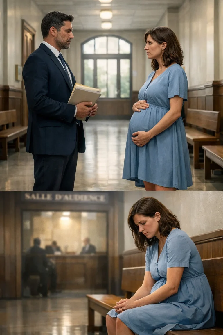 Elle était venue finaliser le divorce — il s'est figé en réalisant qu'elle était enceinte de sept mois.