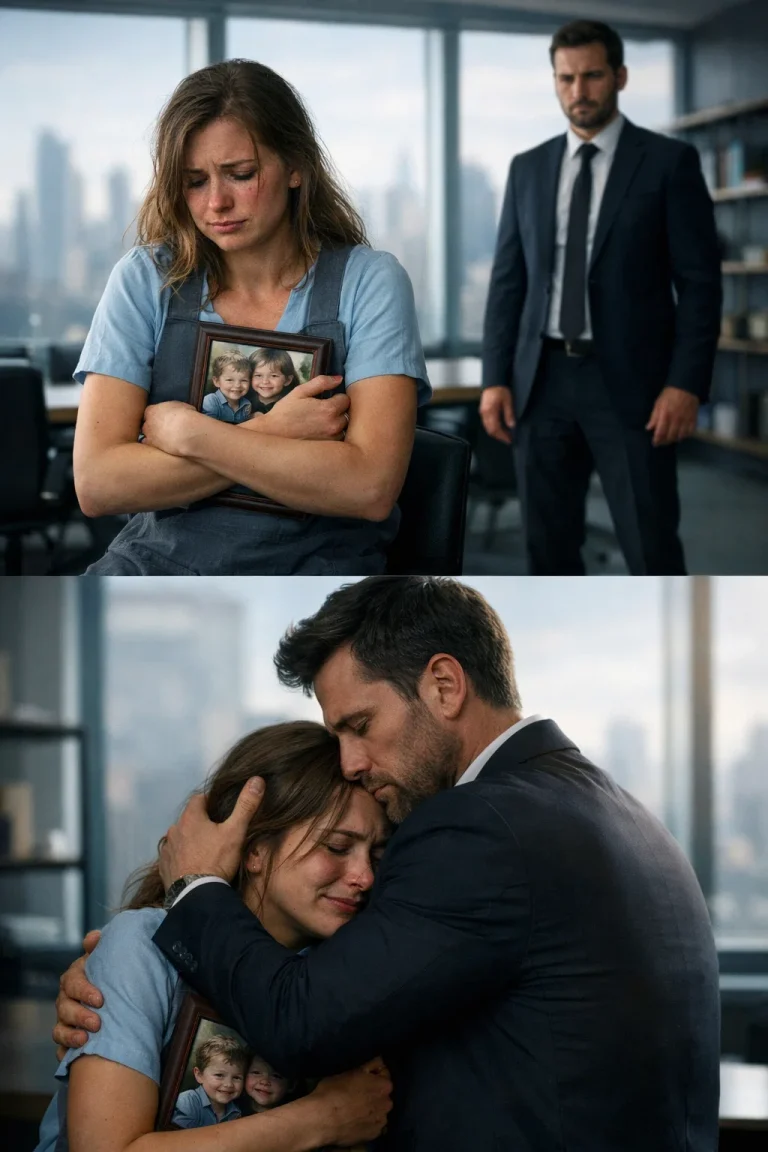 Elle a ensuite trouvé une photo d'elle-même sur le bureau du PDG – Une jeune fille timide a nettoyé le mauvais bureau