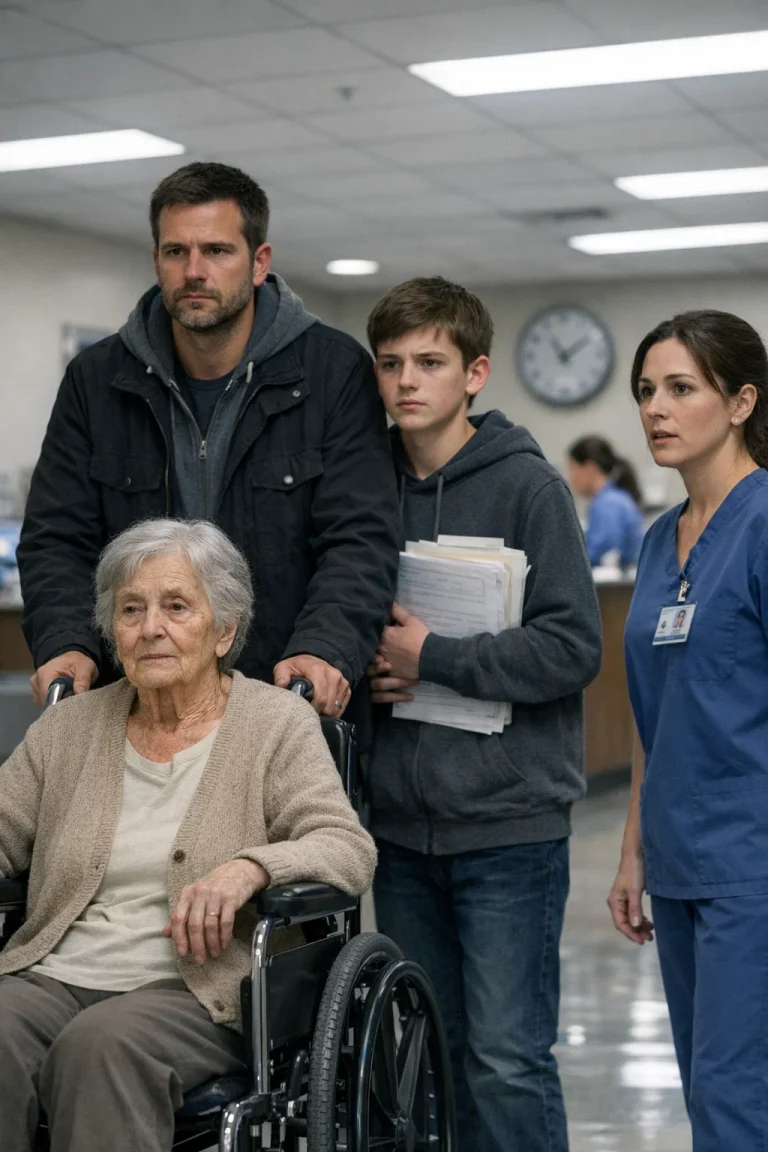 J'ai emmené notre voisin âgé à l'hôpital où travaille ma femme. À notre arrivée, ma femme s'est figée…